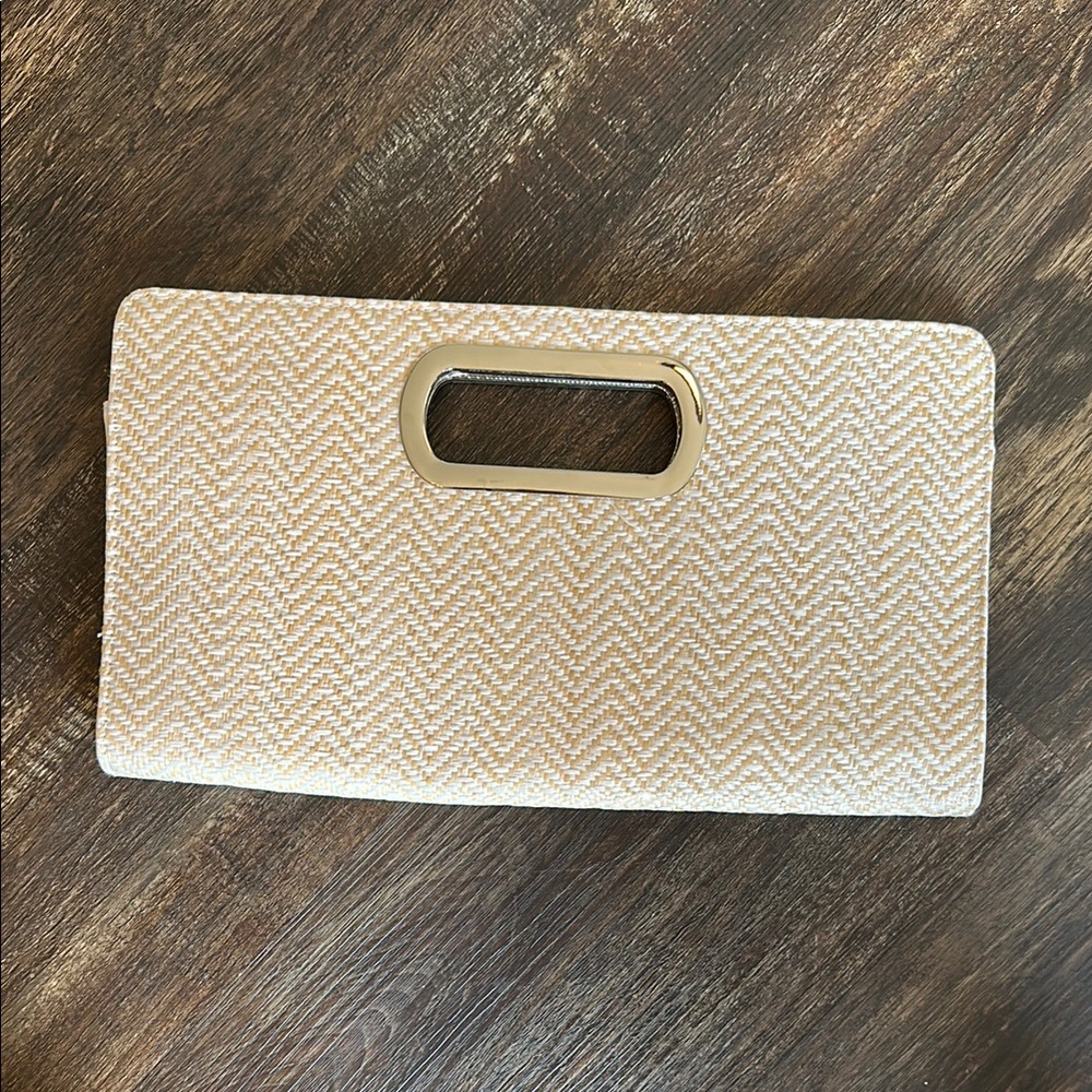 Elegant Cream Clutch Bag